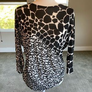 Gucci animal print blouse.